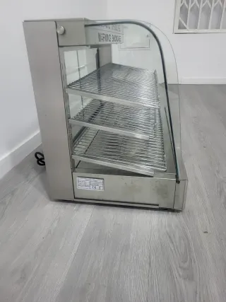 Vitrina Caliente Acero Inoxidable y Cristal