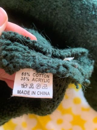 Jersey punto verde botella talla L