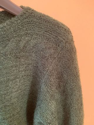 Jersey punto verde botella talla L