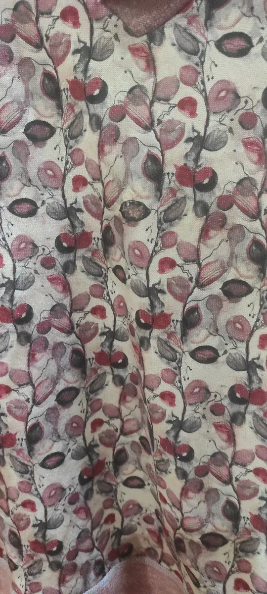 Jersey cuello alto estampado floral talla 44