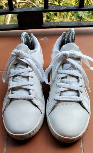 Zapatillas Puma Smash Unisex piel blanca T: 37.5