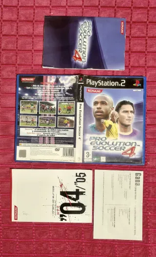 Pro Evolution Soccer 4 PS2 Caja + Manual