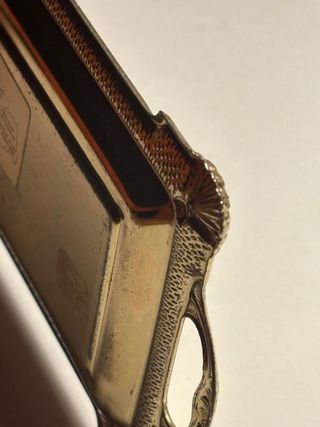 Vassoio dorato 24 Kt miniatura