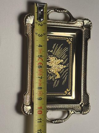 Vassoio dorato 24 Kt miniatura
