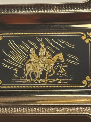 Vassoio dorato 24 Kt miniatura