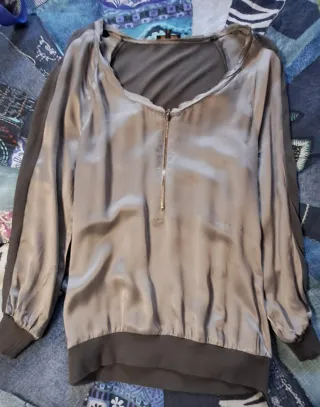 Camiseta Adolfo Domínguez gris cremallera