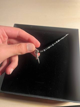 Collana Marlù Uomo Ciondolo Spada Nero Argento