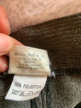 Pantalones rectos grises talla 38