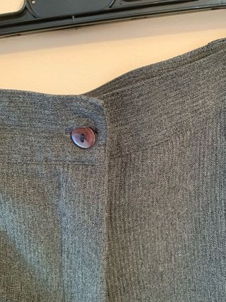 Pantalones rectos grises talla 38