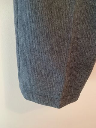 Pantalones rectos grises talla 38