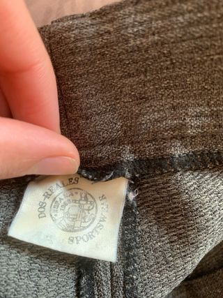 Pantalones rectos grises talla 38