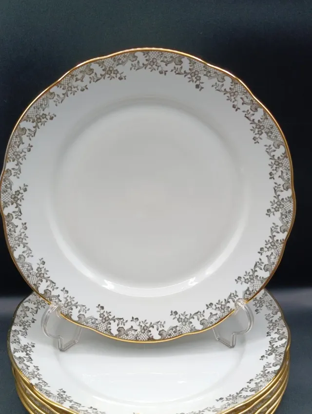 Set 12 platos porcelana francesa Bayona