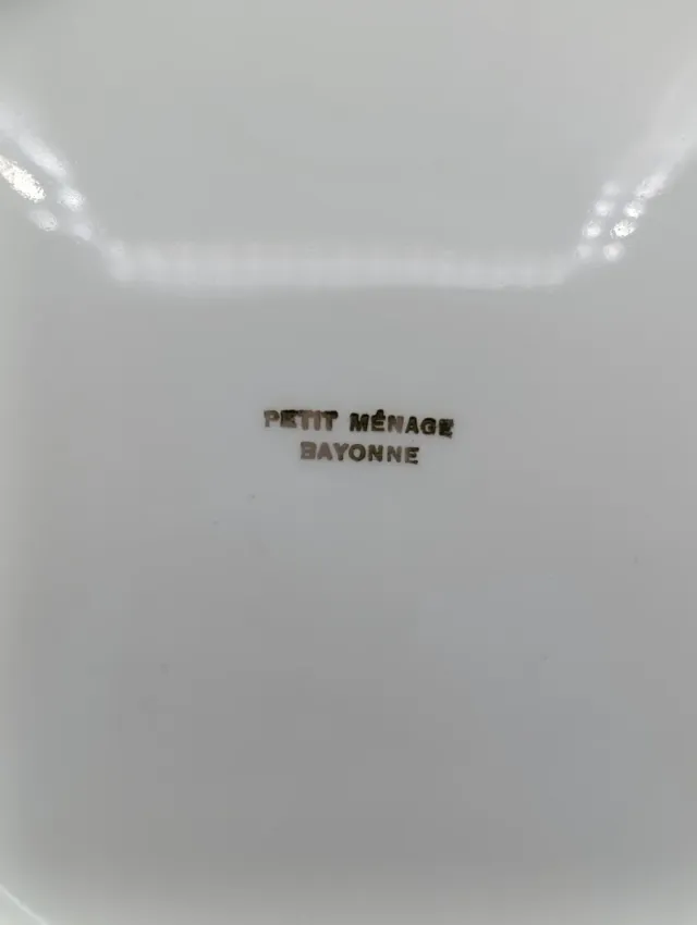 Set 12 platos porcelana francesa Bayona