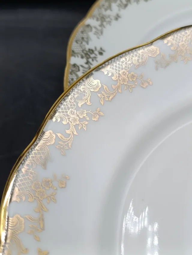 Set 12 platos porcelana francesa Bayona