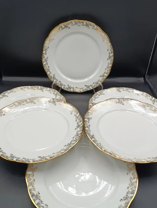 Set 12 platos porcelana francesa Bayona