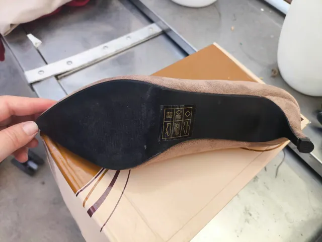 Zapatos B&W Beige/Marrón Talla 39