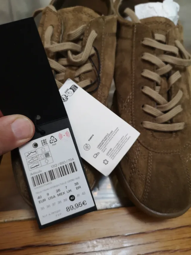 Zapatillas Massimo Dutti Marrones Talla 40