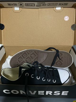 Converse plataforma negras bajas