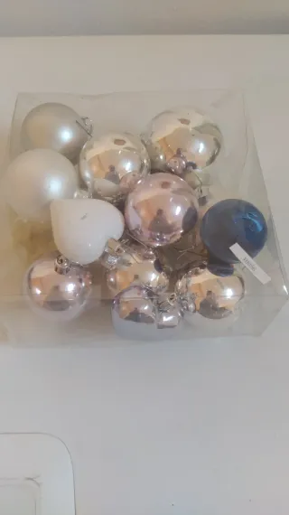 Addobbi Natalizi Vetro Blu