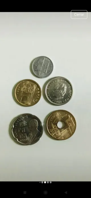 Moneda de 1999 s/c (500,200,100,100,50,25,10,5 y 1