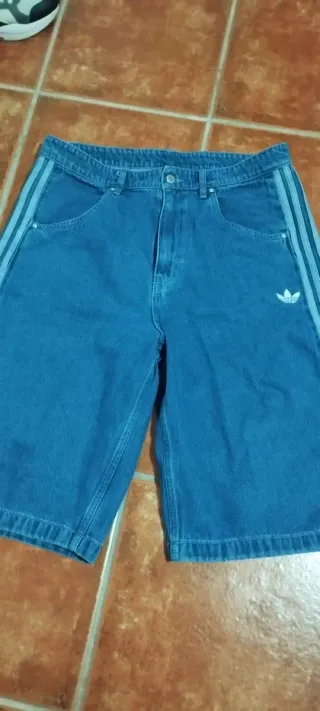 Bermuda Vaquera Adidas Azul