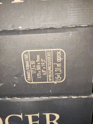 Suelo cerámico imitación madera