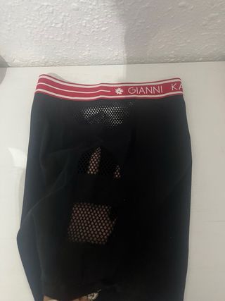 Falda Gianni Kavanagh Negra Malla