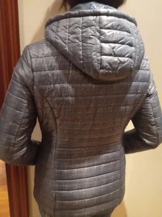 Cazadora entretiempo gris jaspeado