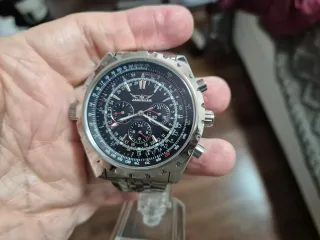 Reloj Jargar Cronógrafo Negro/Plateado