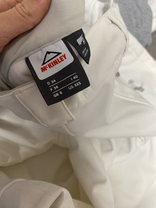 Pantalones de esquí blancos