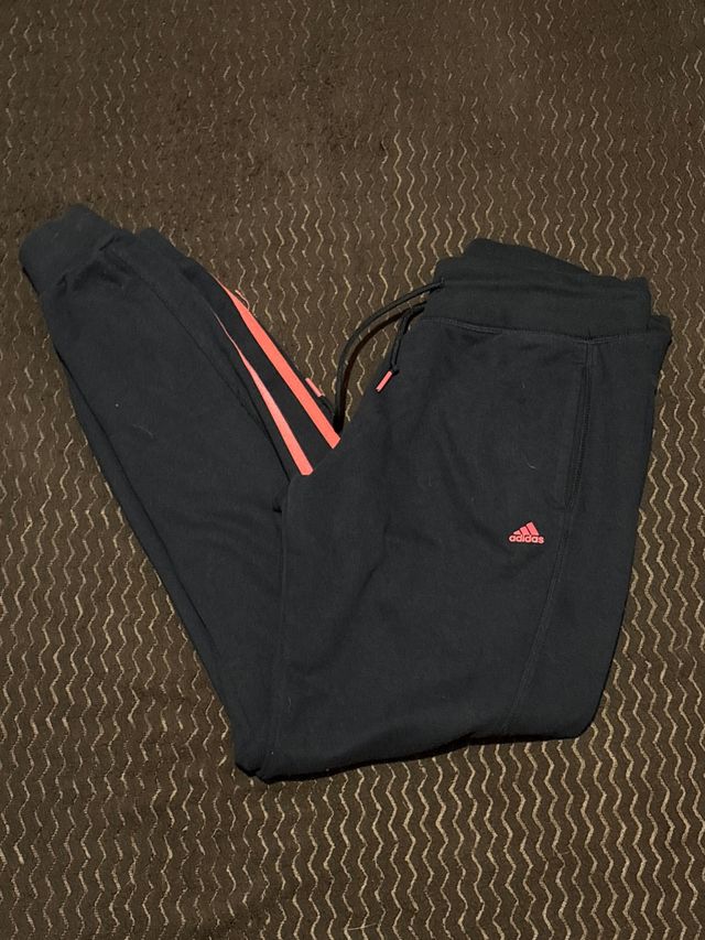 Chándal Adidas Negro y Rosa