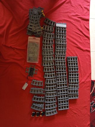 Lotto di binari ferroviari LEGO City 3,6 kg