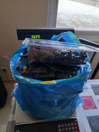 Lotto di binari ferroviari LEGO City 3,6 kg