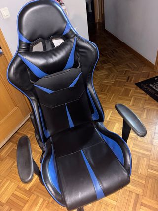 Silla Gamer Negra y Azul