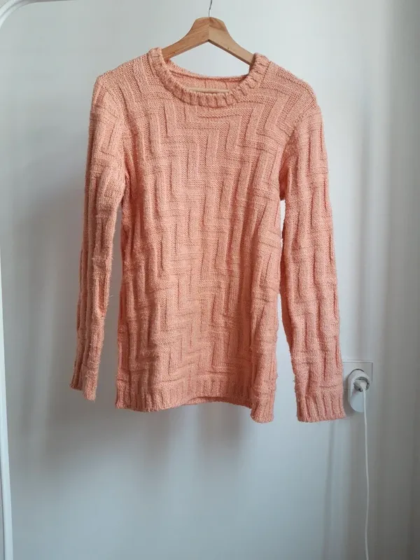 Jersey de lana tejido a mano invierno