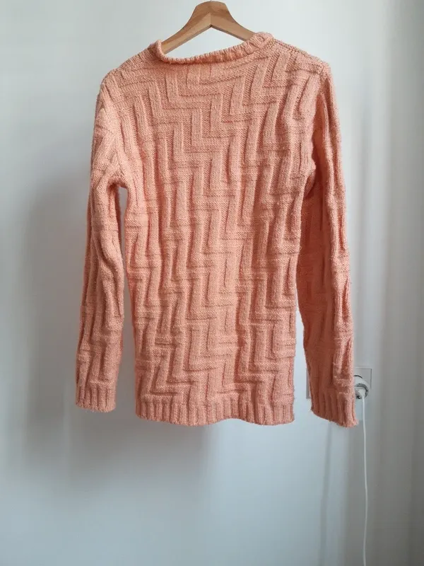 Jersey de lana tejido a mano invierno