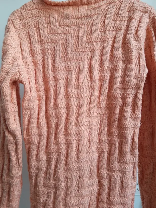 Jersey de lana tejido a mano invierno