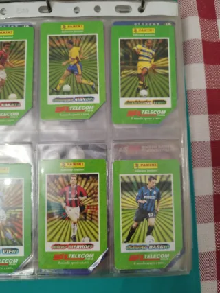 Set schede telefoniche calciatori Panini