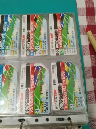 Set schede telefoniche calciatori Panini