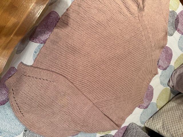 Jersey rosa palo cuello alto