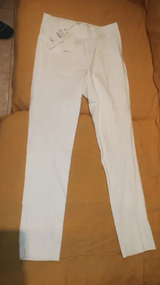 Pantalón cigarette blanco