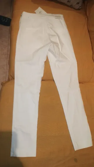 Pantalón cigarette blanco