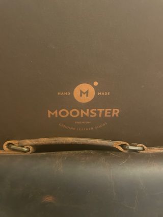 Bolso maletín de piel marrón