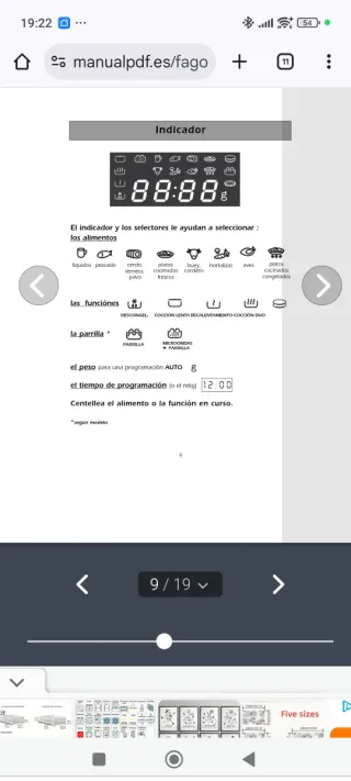 Microondas Fagor MW4 245 GEX Encastrable
