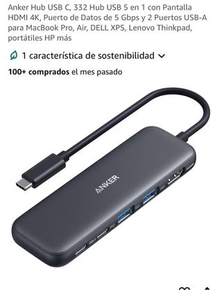 Anker Hub USB C 5 en 1 HDMI 4K