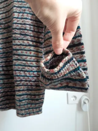 jersey talla M mujer, hecho a mano, entallado