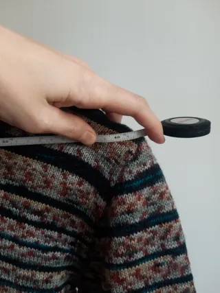 jersey talla M mujer, hecho a mano, entallado