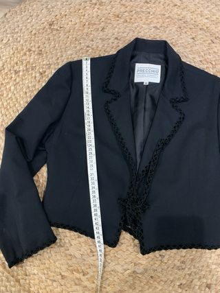 Chaqueta torera PRECCHIO negra talla 40