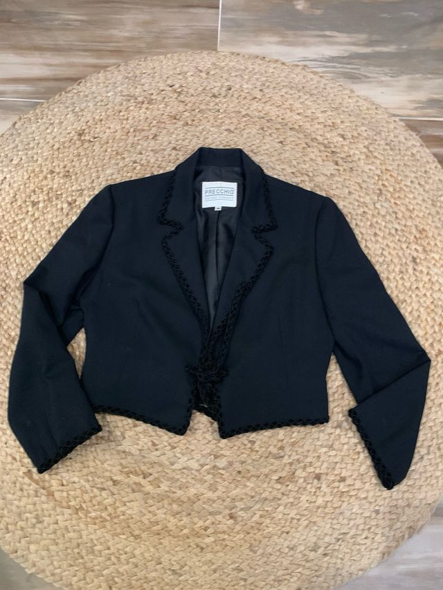 Chaqueta torera PRECCHIO negra talla 40