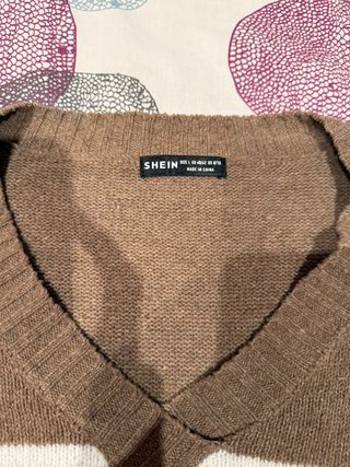 Jersey rayas marrón y blanco